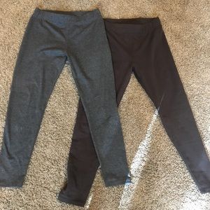 Style & co. Medium petite brown and gray leggings